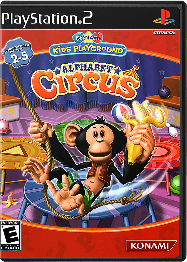 Konami Kids Playground: Alphabet Circus box art for Playstation 2